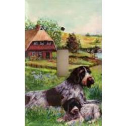 German Wirehair Single Light Switch Plate 2A GWP 2A SLSP-P
